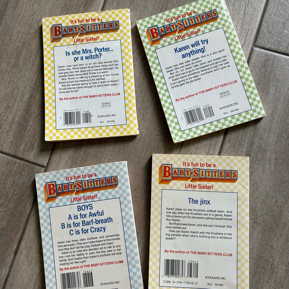 Baby Sitters Little Sisters Books - set of 4 - Picture 2 of 3
